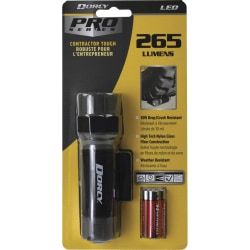 Dorcy Industrial Pro Series Unbreakable 265-Lumen LED Flashlight, 5", Black