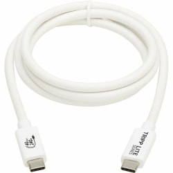 Tripp Lite® by Eaton® USB4® 40-Gbps 240-Watt USB-C® PD Charging Cable, 3.3', White, U521-1P0M-WH