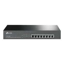 TP-Link 8-Port Gigabit Desktop/Rackmount Switch with 8-Port PoE+ - 8 Ports - Gigabit Ethernet - 1000Bas - TLSG1008MP