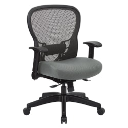 Office Star™ Space Seating 529 Series Deluxe Ergonomic Mesh Mid-Back Chair, Gray