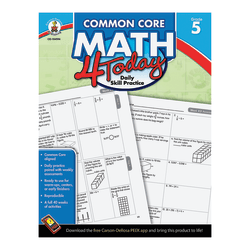 Carson-Dellosa Common Core Math 4 Today, Grade 5