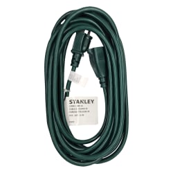 Stanley POWERCORD 33203 16 Gauge 3-Prong Outdoor Power Extension Cord, 20', Green
