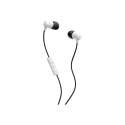Skullcandy Jib - Earphones with mic - in-ear - wired - 3.5 mm jack - noise isolating - white/black/white