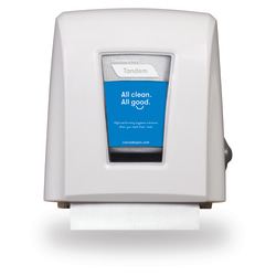 Tandem®+ Nano™ Roll Towel Dispenser, 11 5/8"H x 12 5/8"W x 7 5/16"D, White