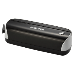 Bostitch® Electric Or Battery-Powered 3-Hole Punch, Black/Silver