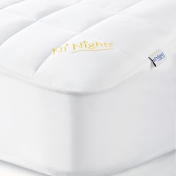 HSM Ni Nights Mattress Pads, Twin, White, Total Qty 8