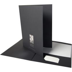 Custom 1-Color Foil-Stamped Standard-Size Presentation Folders, 9" x 12", Box Of 100 Folders