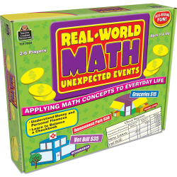 Teacher Created Resources Real World Math: Unexpected Events Game, Grade 3 To 5
