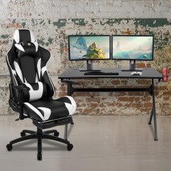 Flash Furniture Gaming Desk And Gaming Chair Set, Black