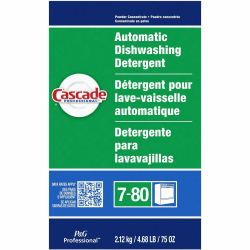 Cascade Professional Automatic Dishwasher Detergent Powder - For Dish - 75 oz (4.69 lb) - Fresh Scent - 1 Each - White
