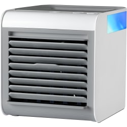 Black+Decker Desktop Air Cooler and Portable Fan, 6-5/16"H x 6-3/4"W x 5-1/2"D, White