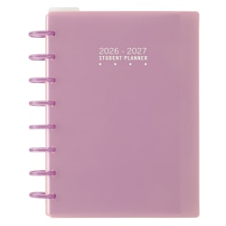 2026-2027 TUL® Discbound Weekly/Monthly Student Planner, Junior Size, Pink, July To June