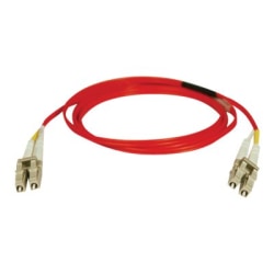 Eaton Tripp Lite Series Duplex Multimode 62.5/125 Fiber Patch Cable (LC/LC) - Red, 1M (3 ft.) - Patch cable - LC multi-mode (M) to LC multi-mode (M) - 1 m - fiber optic - duplex - 62.5 / 125 micron - red