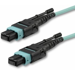 StarTech.com 3m (10ft) MTP(F)/PC OM3 Multimode Fiber Optic Cable, OFNP Plenum, 50/125µm, 40G, Low Insertion Loss, MPO Fiber Jumper Cord