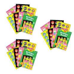Trend Stinky Stickers, Birthday Bundle Variety Pack, 252 Stickers Per Pack, Set Of 3 Packs