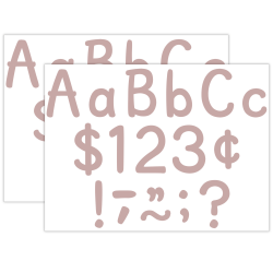 Teacher Created Resources Letters Combo Pack, 4", Modern Classic Light Mauve, 257 Per Pack, Set Of 2 Packs