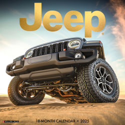2025 Willow Creek Press Monthly Wall Calendar, 12" x 12", Jeep, January to December, O46456