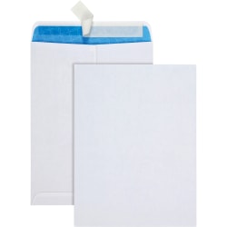 Quality Park® #90 Treated Catalog Envelope with Redi-Strip® Closure, 9" x 12", White, Box Of 100