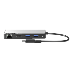 ALOGIC USB-C Fusion MAX 6-in-1 Hub - Docking station - USB-C - VGA, HDMI - 1GbE