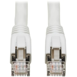 Tripp Lite Cat8 Patch Cable 25G/40G Certified Snagless M/M PoE White 3ft - First End: 1x RJ-45 Male Network - N272003WH