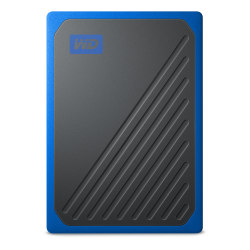 Western Digital® My Passport Go 1TB Portable External Solid State Drive, Black/Cobalt, WDBMCG0010BBT-WESN