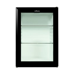 Innovative Hospitality Concepts Frameless Glass Door Mini Fridge, 6.17 Cu. Ft., Black, Total Qty 1