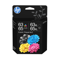 HP 63/65 Clr/XL Blk Ink Crtg Combo 2-Pk