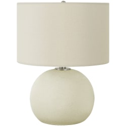 Monarch Specialties Maryellen Table Lamp, 18"H, Ivory/Cream