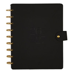 Citrine Monthly/Weekly Classic Disc-Bound Academic Planner, 7" x 9-1/4", Bold Year, July 2026 to June 2027, Total Quantity 1