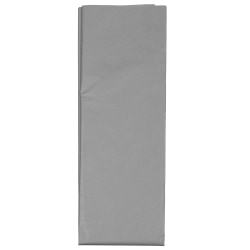JAM Paper® Tissue Paper, 26"H x 20"W x 1/8"D, Silver, Pack Of 10 Sheets