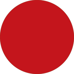 Tape Logic Removable Round Color Inventory Labels, DL614A, 3" Diameter, Red, Pack Of 500