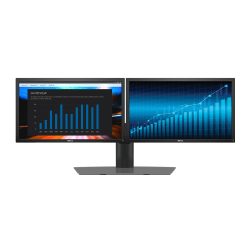 Dell 23" FHD IPS Monitors And Dual Monitor Stand, 3 Piece Bundle