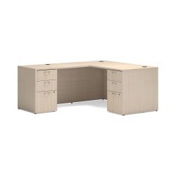 HON Mod 60"W L-Station Desk, Desert Oak