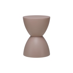 Eurostyle Sallie Plastic Stool, Taupe