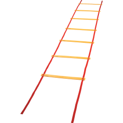 Champion Sports Economy Agility Ladder, 240"H x 20"W x 2"D, Red/Yellow