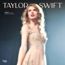 2024 Brown Trout Monthly Square Wall Calendar, 12" x 24", Taylor Swift, January To December 2024