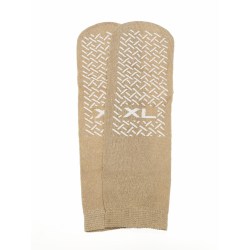 Medline Single-Tread Terry Cloth Slippers, X-Large, Beige, Pack Of 48 Pairs
