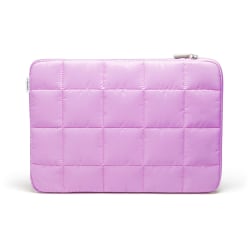 U Brands® Nylon Puffer Zipping Laptop Case For 16" Laptops, 10-1/2" x 15", Lilac
