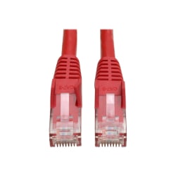 Eaton Tripp Lite Series Cat6 Gigabit Snagless Molded (UTP) Ethernet Cable (RJ45 M/M), PoE, Red, 3 ft. (0.91 m) - Patch cable - RJ-45 (M) to RJ-45 (M) - 3 ft - UTP - CAT 6 - molded, snagless, stranded - red