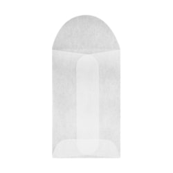 LUX Open-End Envelopes, 1 3/4" x 2 3/4", Flap Closure, Glassine, Pack Of 500