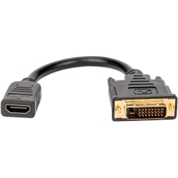 Rocstor HDMI to DVI-D Video Cable Adapter - 8in - HDMI Female to DVI Male - DVI/HDMI - Y10C123B1