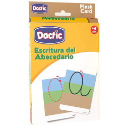 Dactic ABC Flash Cards, Cursive, 6-3/4" x 4-3/4", Set Of 60 Flash Cards