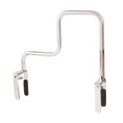 DMI® Heavy-Duty High-Low Shower Grab Bar, 16"H x 2"W x 3"D, Silver