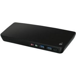 IOGEAR USB-C Triple Video Docking Station with 60W Power Delivery - for Notebook/Tablet PC - 60 W - USB Type C - 5 x USB Ports - 2 x USB 2.0 - 2 x USB 3.0 - Network (RJ-45) - HDMI - DisplayPort - Audio Line In - Audio Line Out - Wired - TAA Compliant