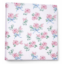 Gartner Studios 3-Ring Standard Style Binder, 1" Round Rings, Pink Bows & Blooms