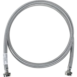 Certified Appliance Accessories Braided Stainless Steel Washing Machine Hose - 96" - Silver, Stainless Steel - WM96SS