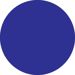 Tape Logic® Removable Round Color Inventory Labels, DL610B, 3/4", Dark Blue, Pack Of 500