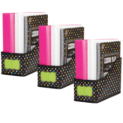 Teacher Created Resources Book Bin, Chalkboard Brights, Pack Of 3