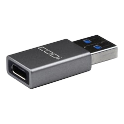 CODi - USB adapter - USB (M) to 24 pin USB-C (F) - up to 10 Gbps data transfer rate - space gray