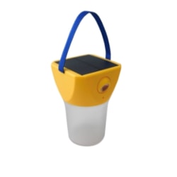 Dorado 360° Solar Lantern With Phone Charging, 11" x 6", Yellow